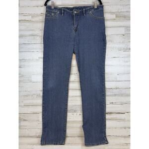 VINTAGE Lacoste Women’s Blue Denim Jeans 33x30 France Straight Leg 90s